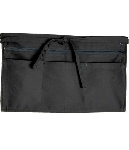 Dennys Zip Pocket Apron - Black - ONE